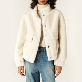 Paros Cropped Teddy Jacket