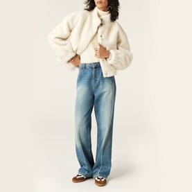 Paros Cropped Teddy Jacket
