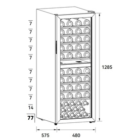 Dual Zone Wine Cooler 77 Bottles