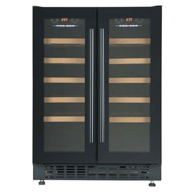 Dual Zone Wine Cooler 40 Bottles Black