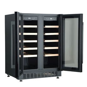 Dual Zone Wine Cooler 40 Bottles Black
