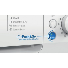 Indesit Washer 11kg White 1400 RPM Innex Push & Go