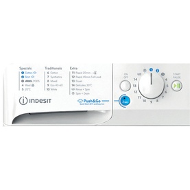 Indesit Washer 11kg White 1400 RPM Innex Push & Go