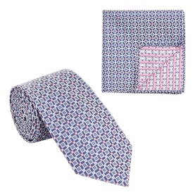 Square Print Tie & Pocket Square