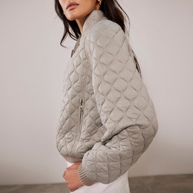 Quilted Bomber Jacket