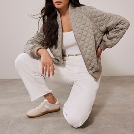 Quilted Bomber Jacket