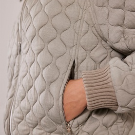 Quilted Bomber Jacket