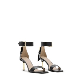 Noir Buckle Heeled Sandals