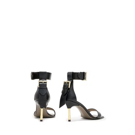 Noir Buckle Heeled Sandals