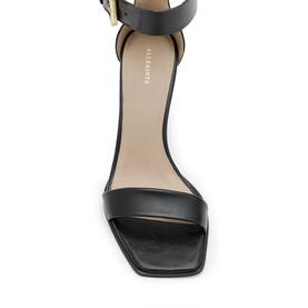 Noir Buckle Heeled Sandals