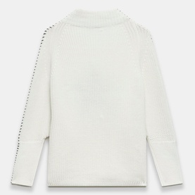 Star Contrast Stitch Sweater
