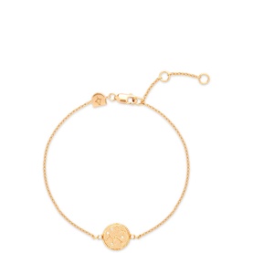 Sagittarius Zodiac Pendant 18k Gold-Plated Bracelet