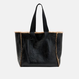Izzy Shearling Reversible Tote Bag