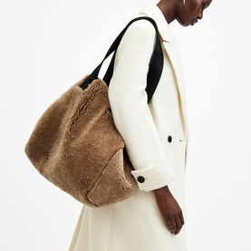 Izzy Shearling Reversible Tote Bag