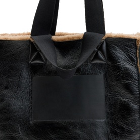 Izzy Shearling Reversible Tote Bag