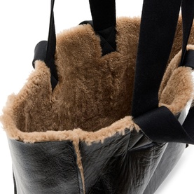 Izzy Shearling Reversible Tote Bag