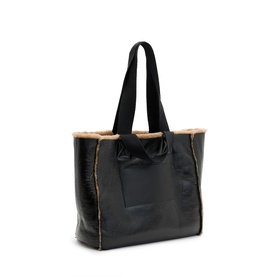 Izzy Shearling Reversible Tote Bag