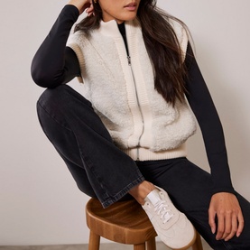 Faux-Shearling Gilet