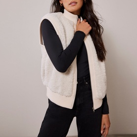 Faux-Shearling Gilet