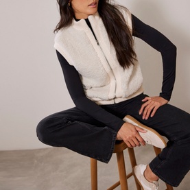 Faux-Shearling Gilet