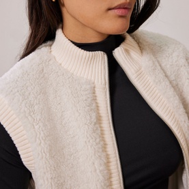 Faux-Shearling Gilet