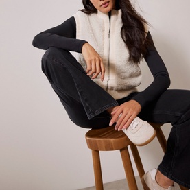 Faux-Shearling Gilet