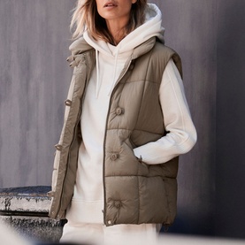 Ribbed Drawstring Hoodie