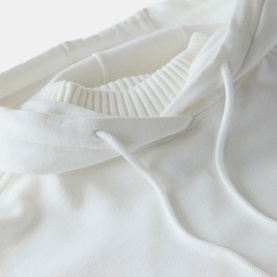 Ribbed Drawstring Hoodie