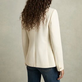 Tally Textured Double-Breasted Blazer