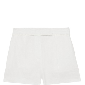 Fawn Linen Whipstitch Shorts