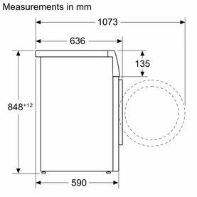 Series 6 Washing Machine, Front Loader 9 kg 1400 RPM