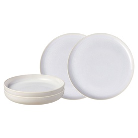 Crafted Cotton 4-Piece Dinner Set