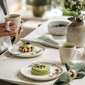 Crafted Cotton 4-Piece Dinner Set