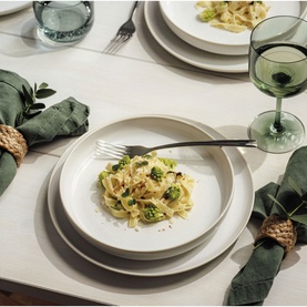 Crafted Cotton 4-Piece Dinner Set