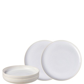 Crafted Cotton 4-Piece Dinner Set