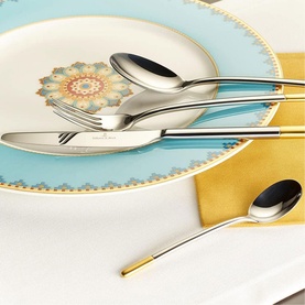 Ella Twenty-Four Piece Gold-Plated Cutlery Set
