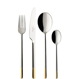 Ella Twenty-Four Piece Gold-Plated Cutlery Set