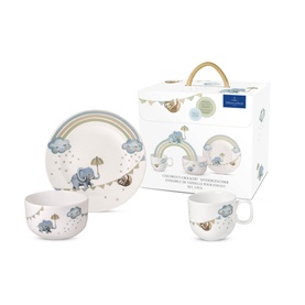 Walk Like An Elephant 3-Piece Crockery Set