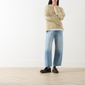 The Half-Pipe High Rise Wide Leg Ankle Jeans