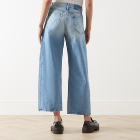 The Half-Pipe High Rise Wide Leg Ankle Jeans