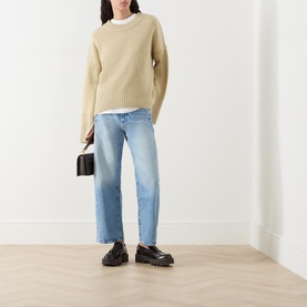 The Half-Pipe High Rise Wide Leg Ankle Jeans