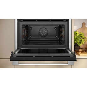 N70 Built In Compact Oven with Microwave Function Stainless Steel