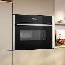 N70 Built In Compact Oven with Microwave Function Stainless Steel