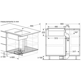 Series 4 80cm Induction Hob Aspirating