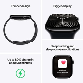 Watch 10 46mm Jet Black Small-Medium