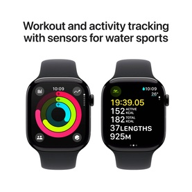 Watch 10 46mm Jet Black Medium/Large