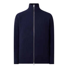 Ribbed Zip-Through Sweater