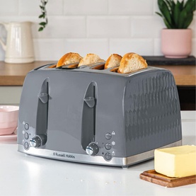 Honeycomb Toaster 4 Slice Grey