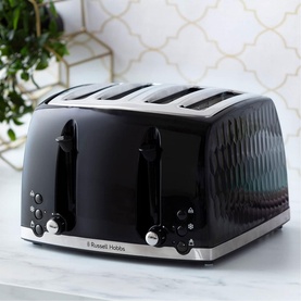 Honeycomb Toaster 4 Slice Black