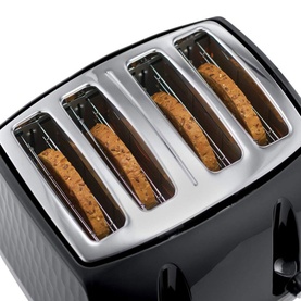 Honeycomb Toaster 4 Slice Black